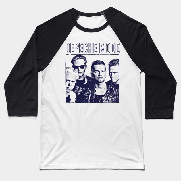 Depeche Mode - Vintage 80s Aesthetic Original Design Baseball T-Shirt by DankFutura